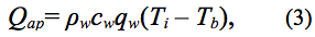 equation 3 - solving for advected energy in the control volume through precipitation